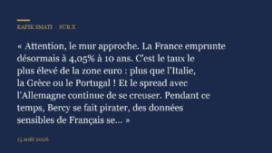 Attention, le mur approche.