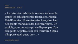 La crise des carburants résume à elle seule toutes les schizophrénies françaises.
