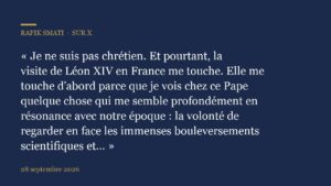 Je ne suis pas chrétien.